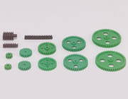 Musterbeutel Rieß-Zahnräder Ø 3 mm grün