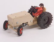 Traktor mit Spezial-Achsschenkellenkung